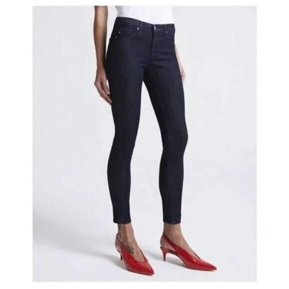 AG Adriano Goldschmied The Legging Ankle Skinny Jeans Dark Indigo Wash SZ 24 NWT